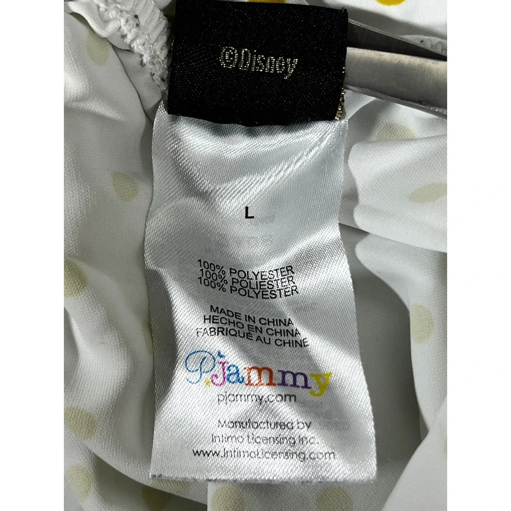 Disney Princess Beauty and the Beast PJammy Satin Pajama Set White Gold Lace - Picture 14 of 14